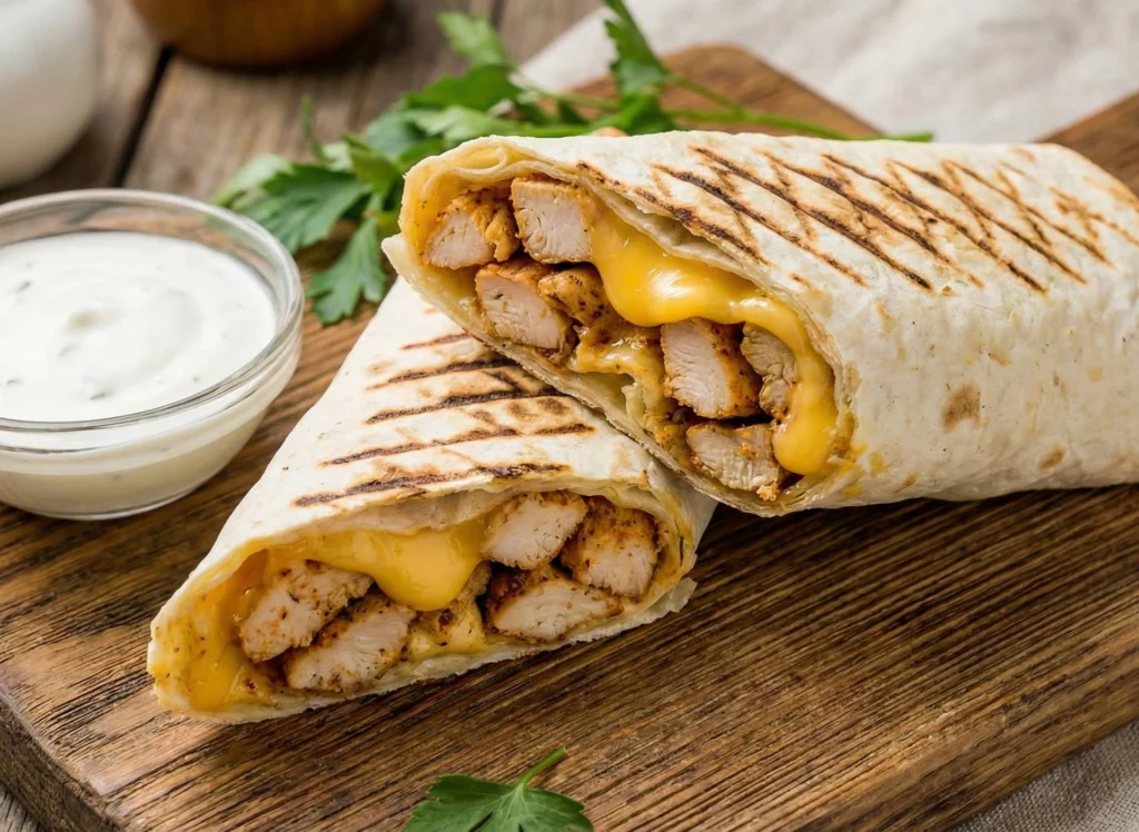 lawasz z kurczakiem i serem